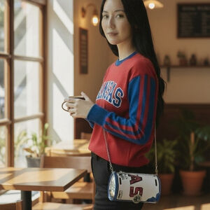 Littlearth RoadFlair Kansas Jayhawks Crystal Crossbody Bag Discontinued KU Purse